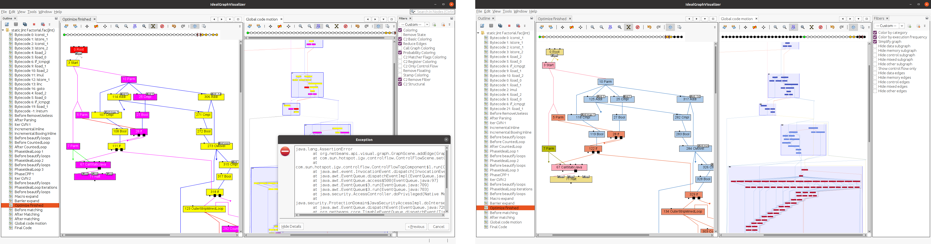 IGV before and after JDK 17 improvements